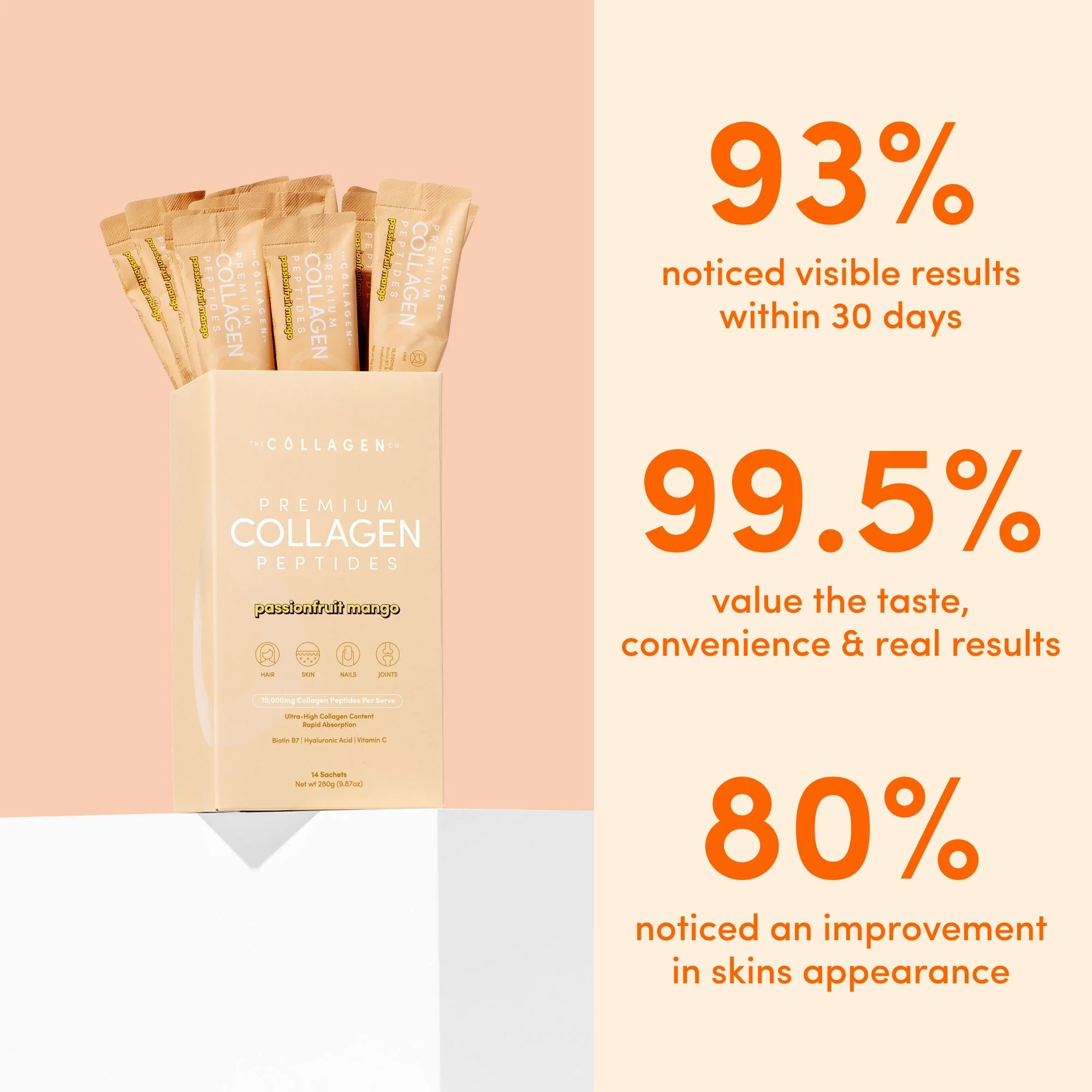 Passionfruit Mango Collagen Sachets - 280g - Image 3