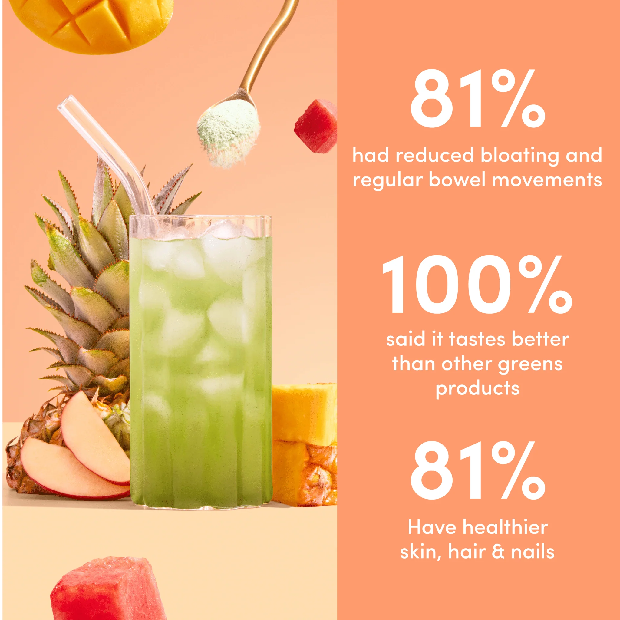 Tropical Punch Super Beauty Greens - 308g - Image 3